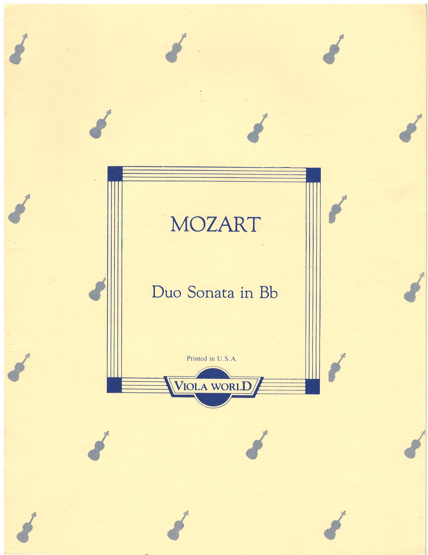 Mozart - Duo Sonata in B Flat