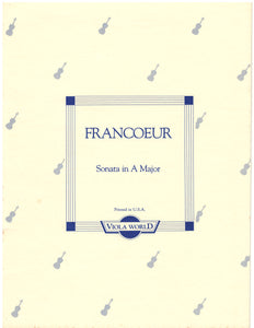 Francoeur - Sonata in A Major