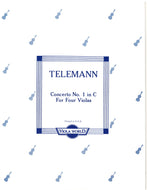 Telemann - Concerto #1 in C for Four Violas