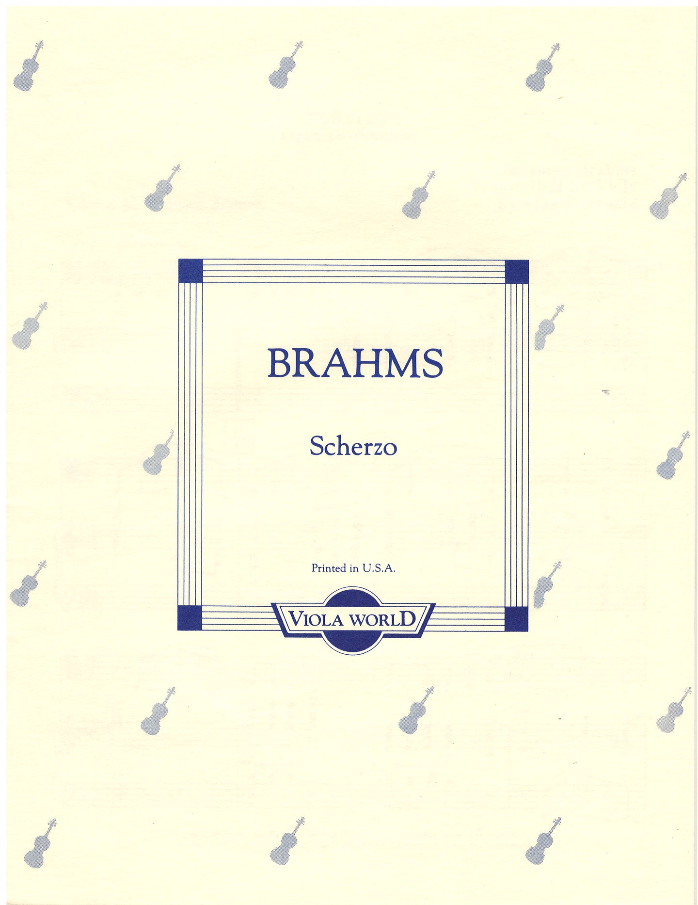 Brahms - Scherzo